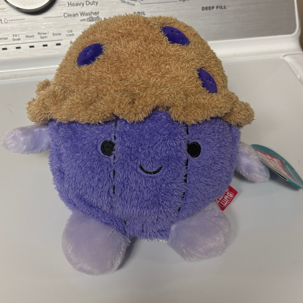 Bum Bumz Plush Purple Blueberry Muffin Stuffed Animal - Soft Kids Toy